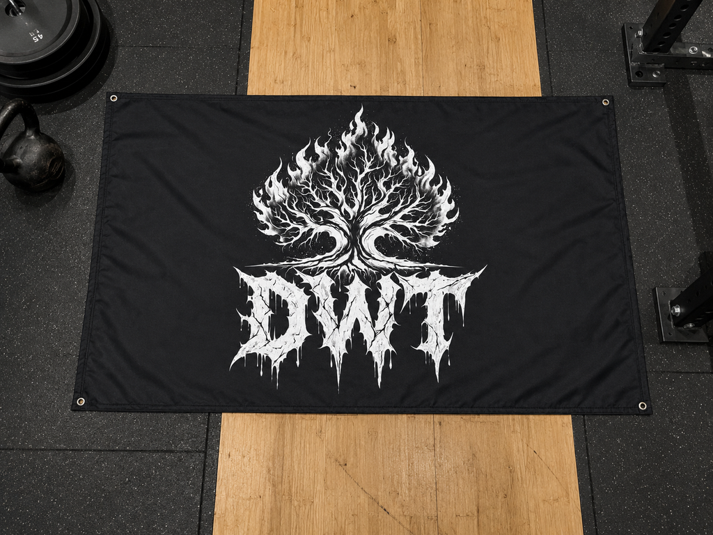 DWT Burning Bush Metallic Drip Flag