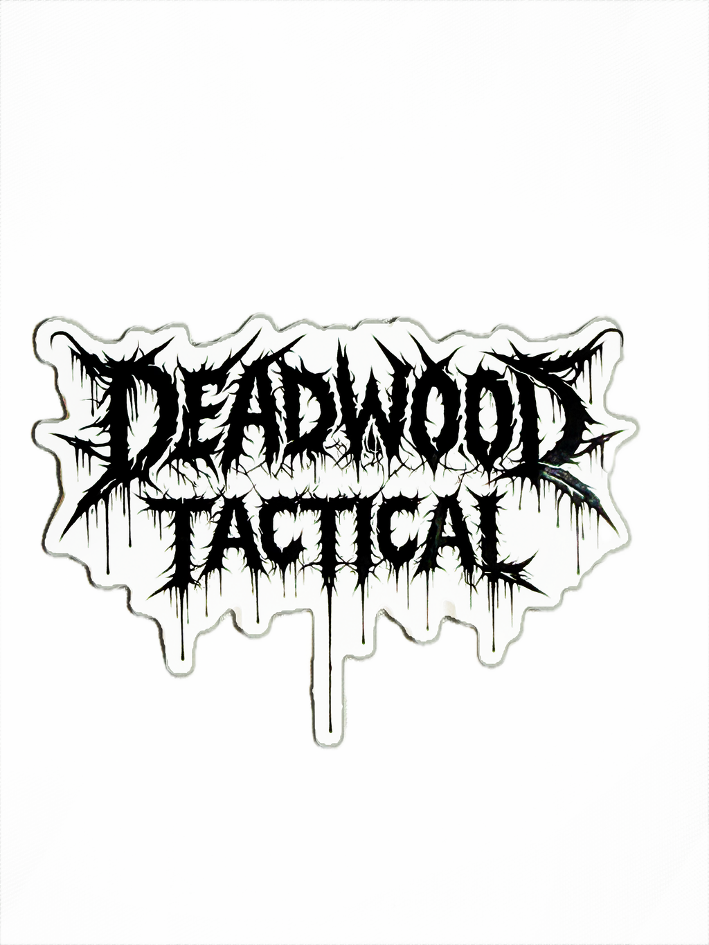 Deadwood Tactical Metallic Drip Logo Sticker