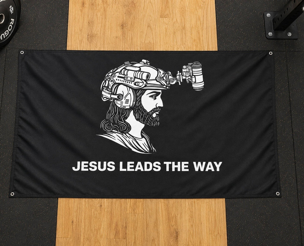 Jesus Leads The Way Flag