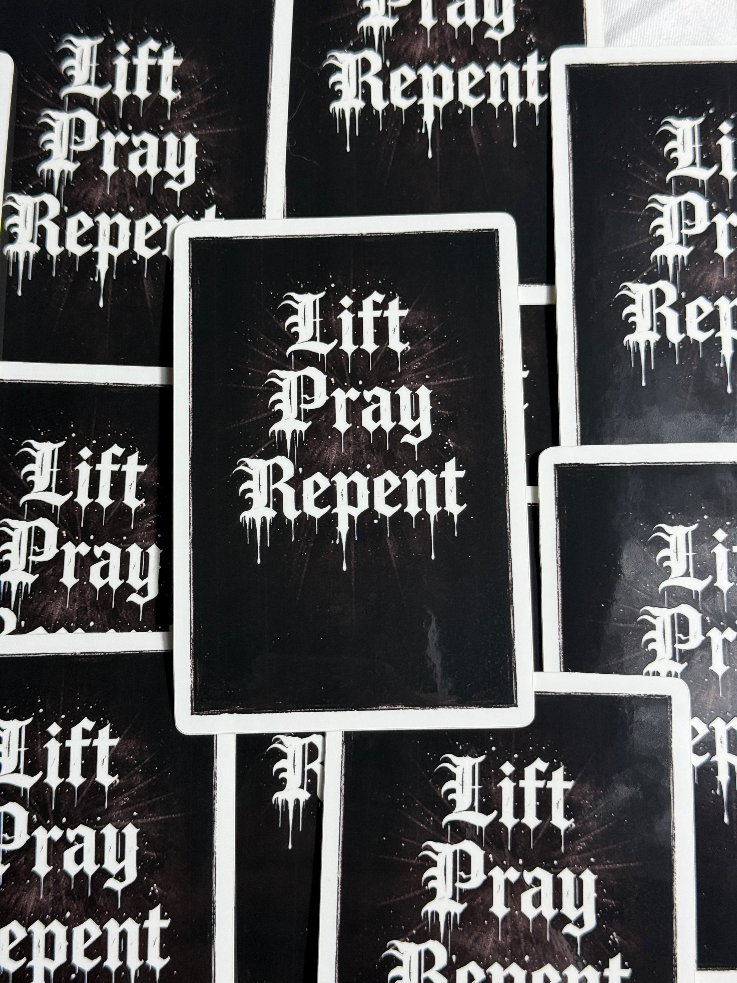 Lift Pray Repent (Dark Edition) Sticker