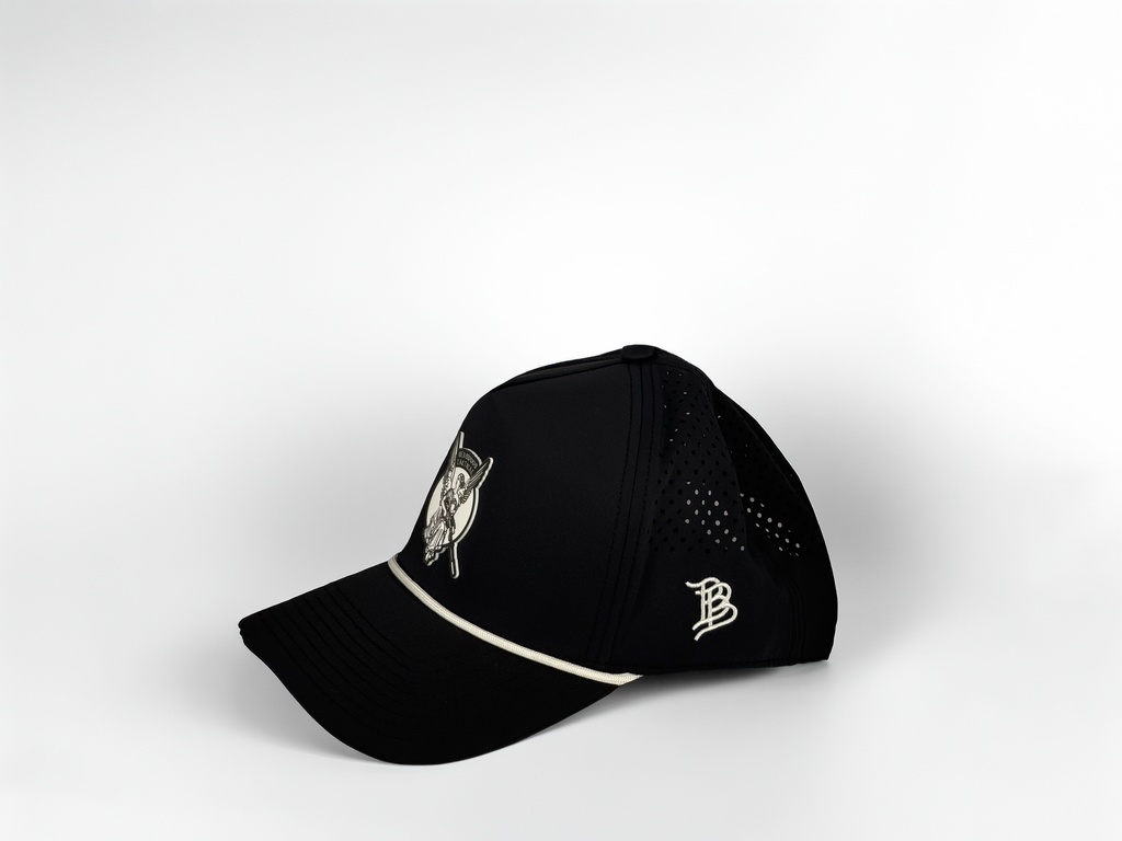 Deadwood Tactical Logo Branded Bills Rope Hat - Black