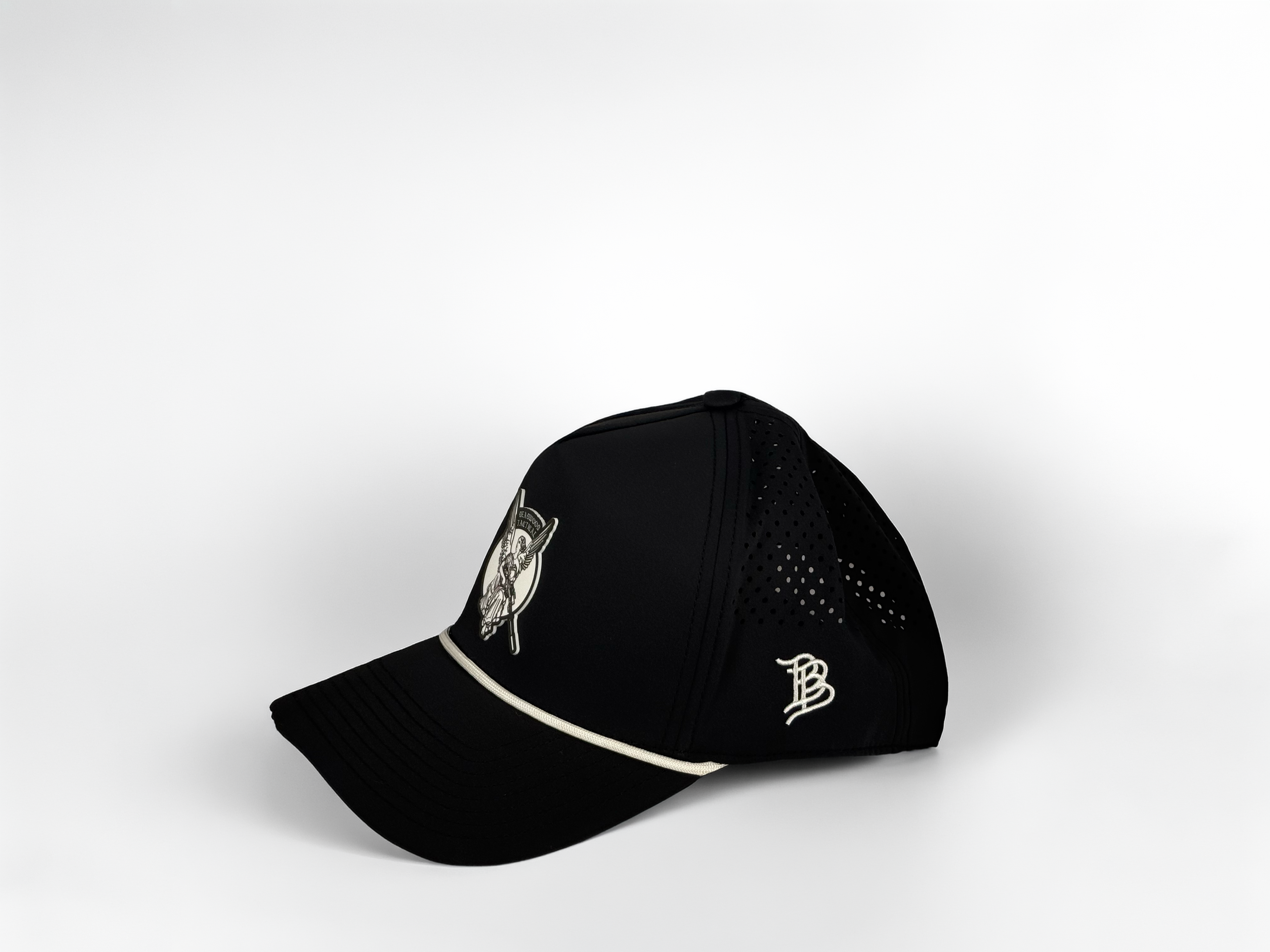 Deadwood Tactical Logo Branded Bills Rope Hat - Black