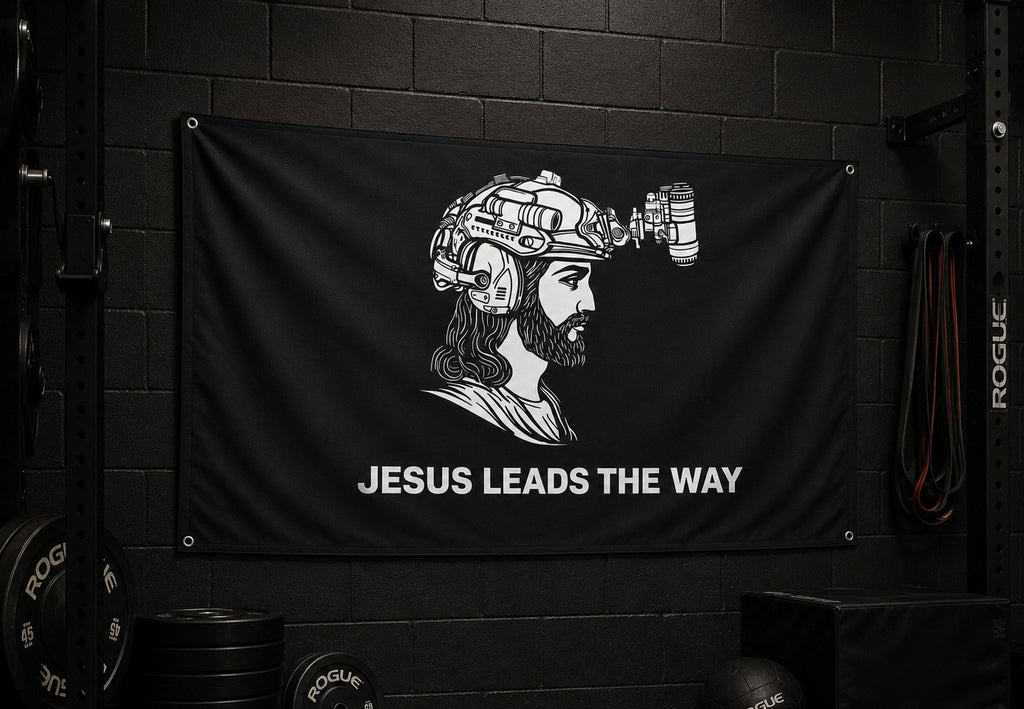 Jesus Leads The Way Flag