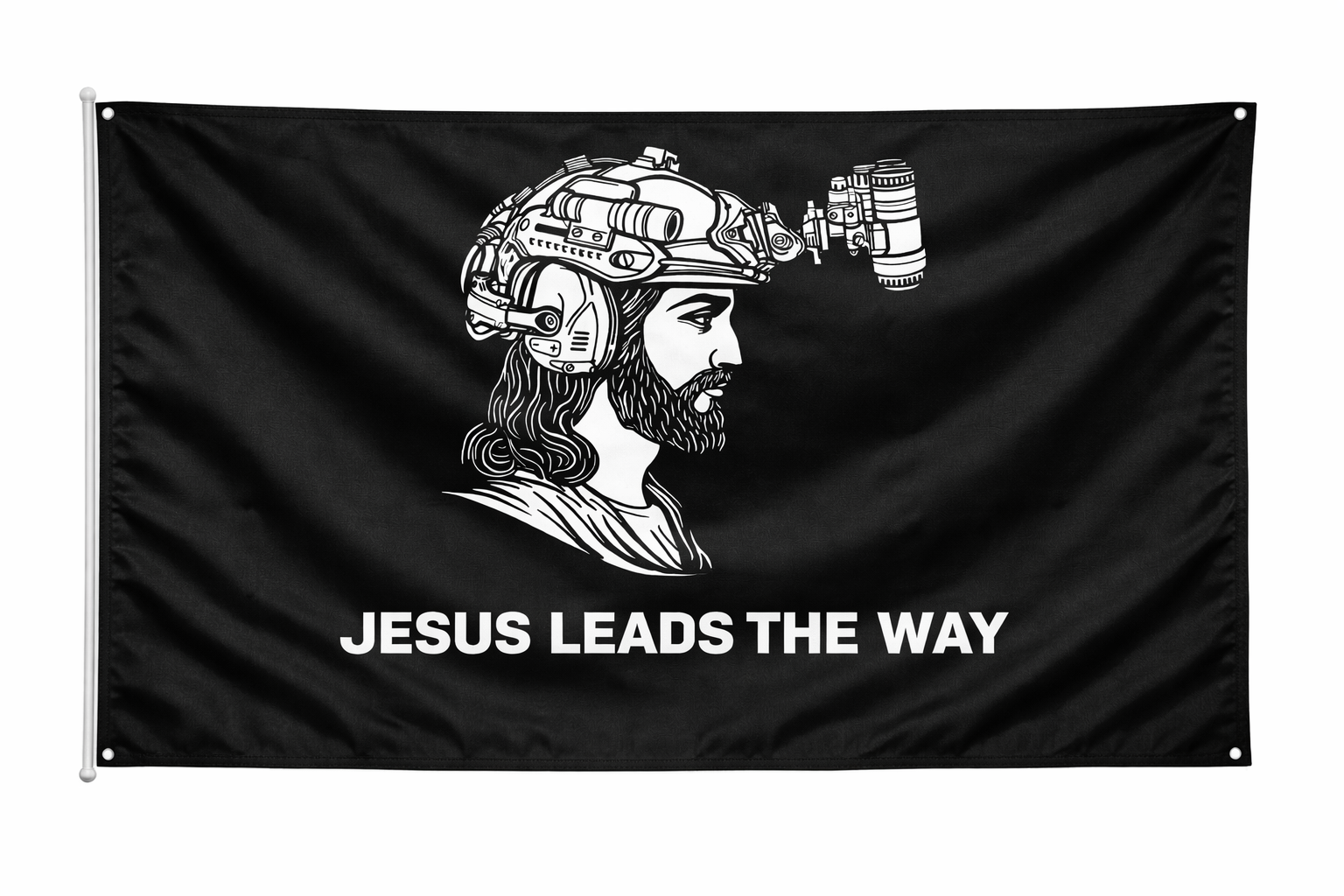 Jesus Leads The Way Flag