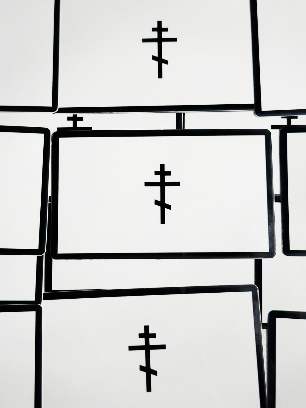 Orthodox Cross Minimal Sticker