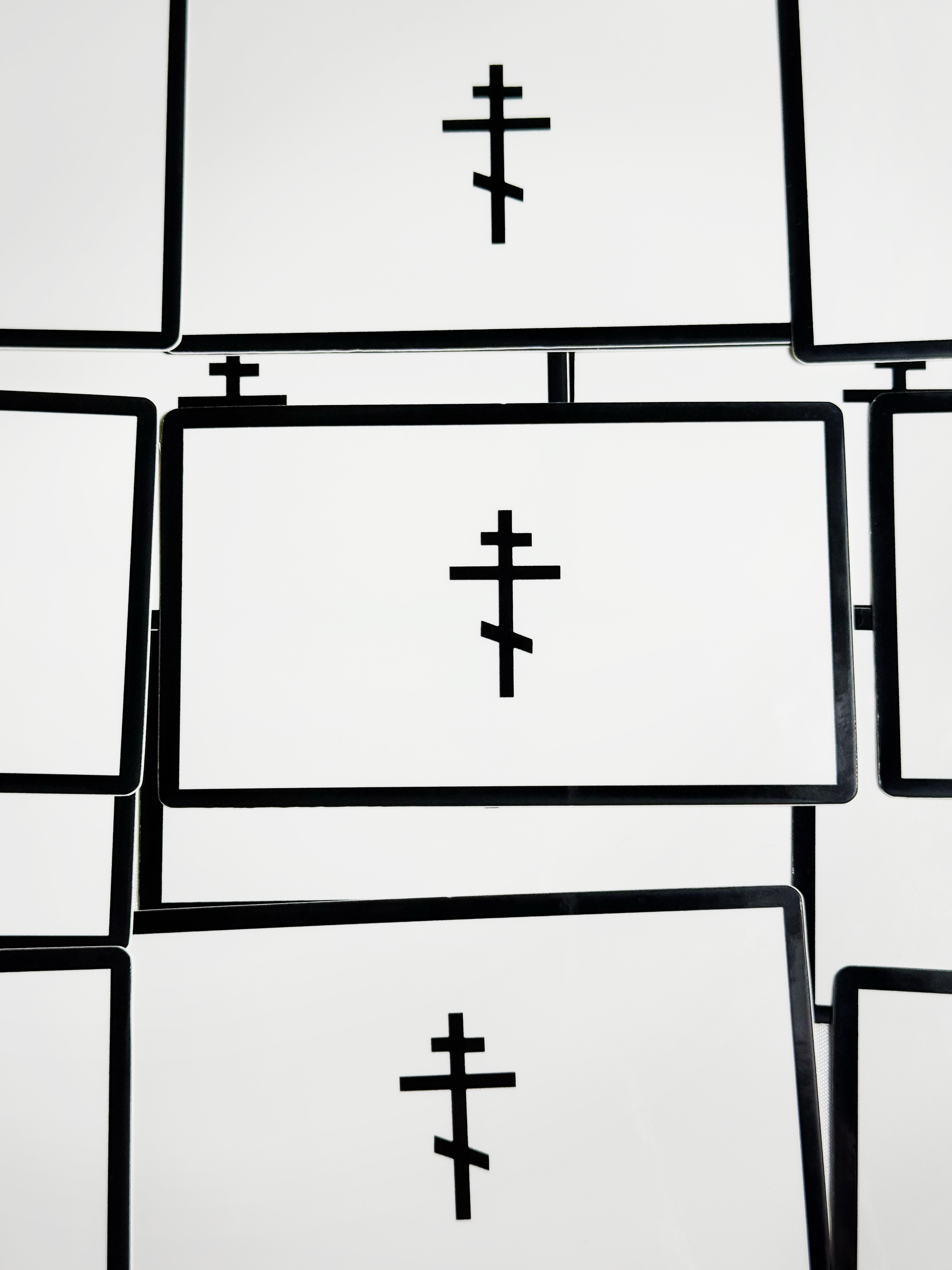 Orthodox Cross Minimal Sticker