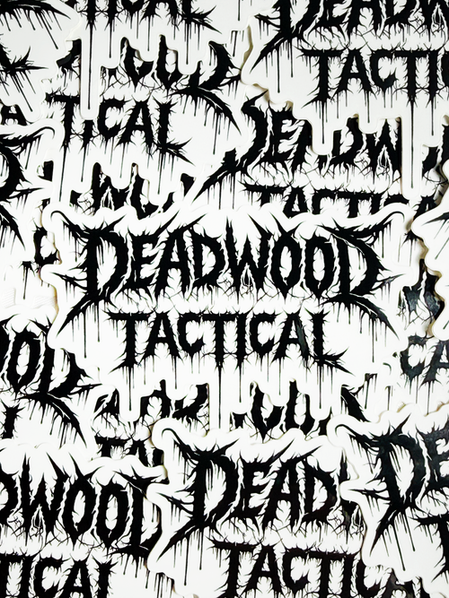 Deadwood Tactical Metallic Drip Logo Sticker