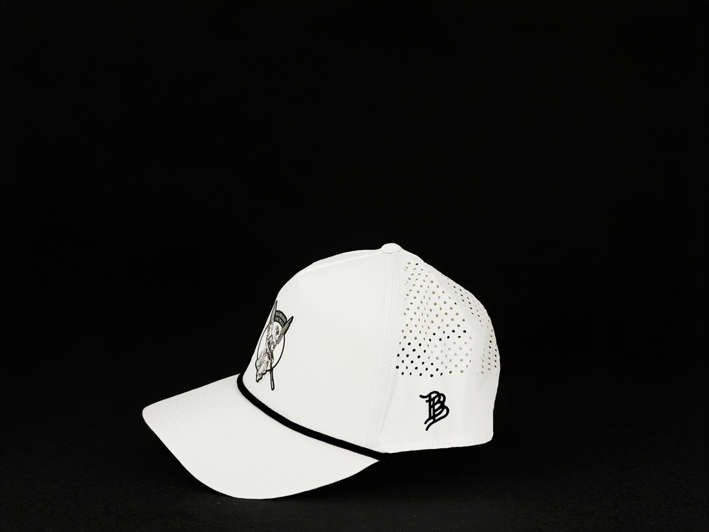Deadwood Tactical Logo Branded Bills Rope Hat - White