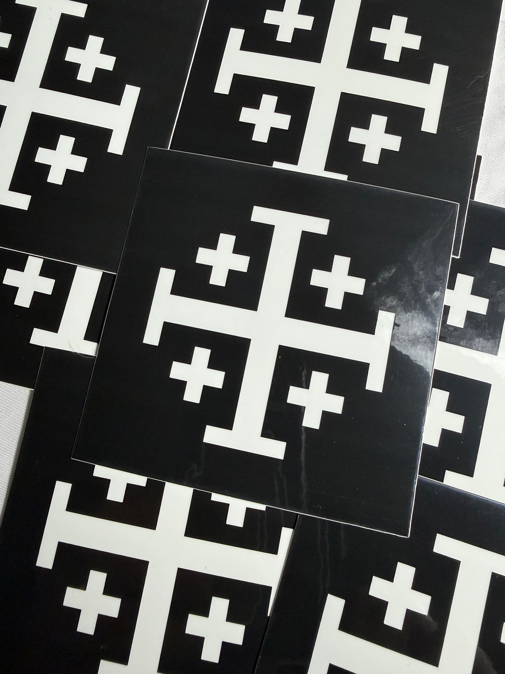 Jerusalem Cross Sticker