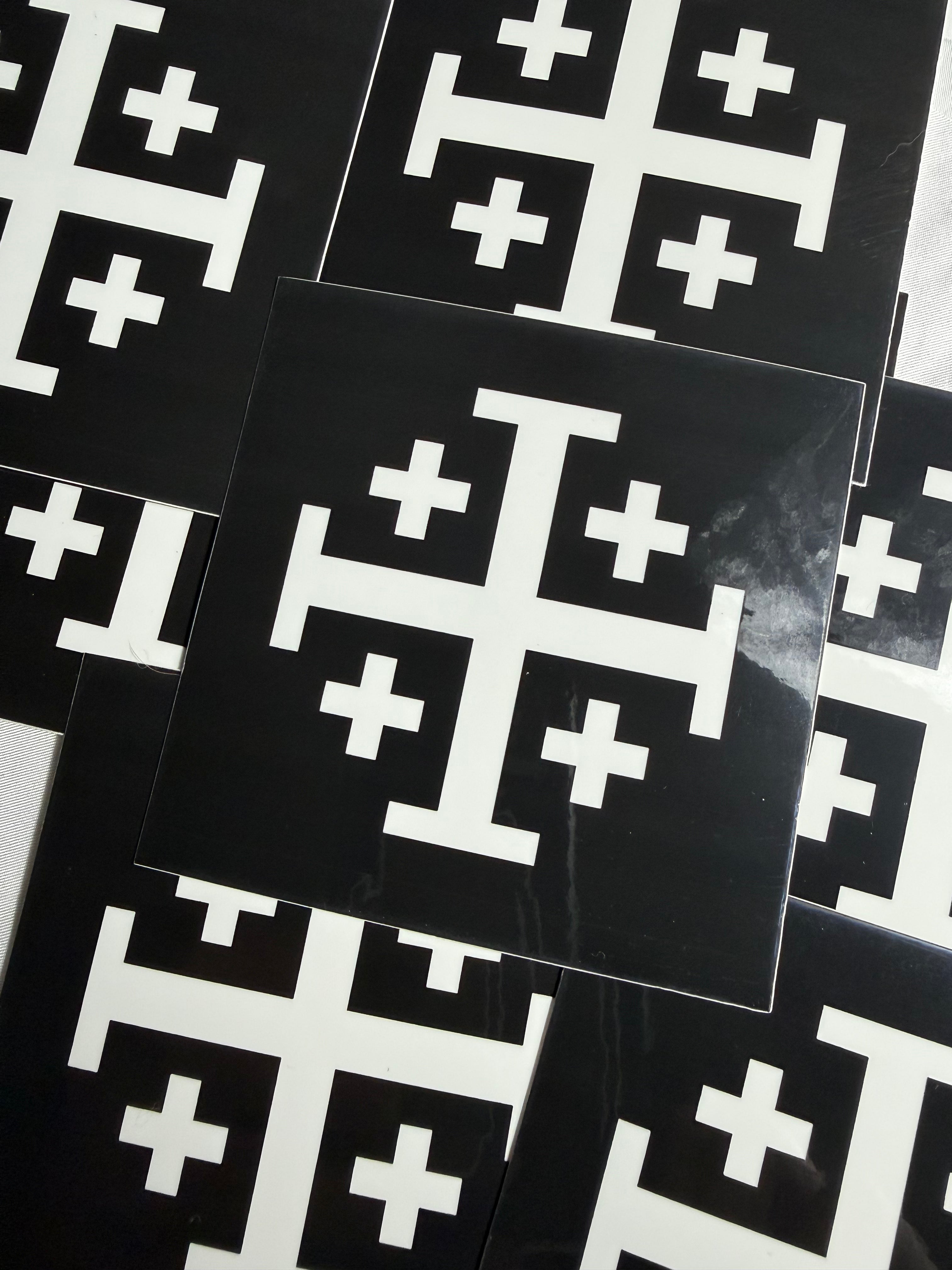 Jerusalem Cross Sticker