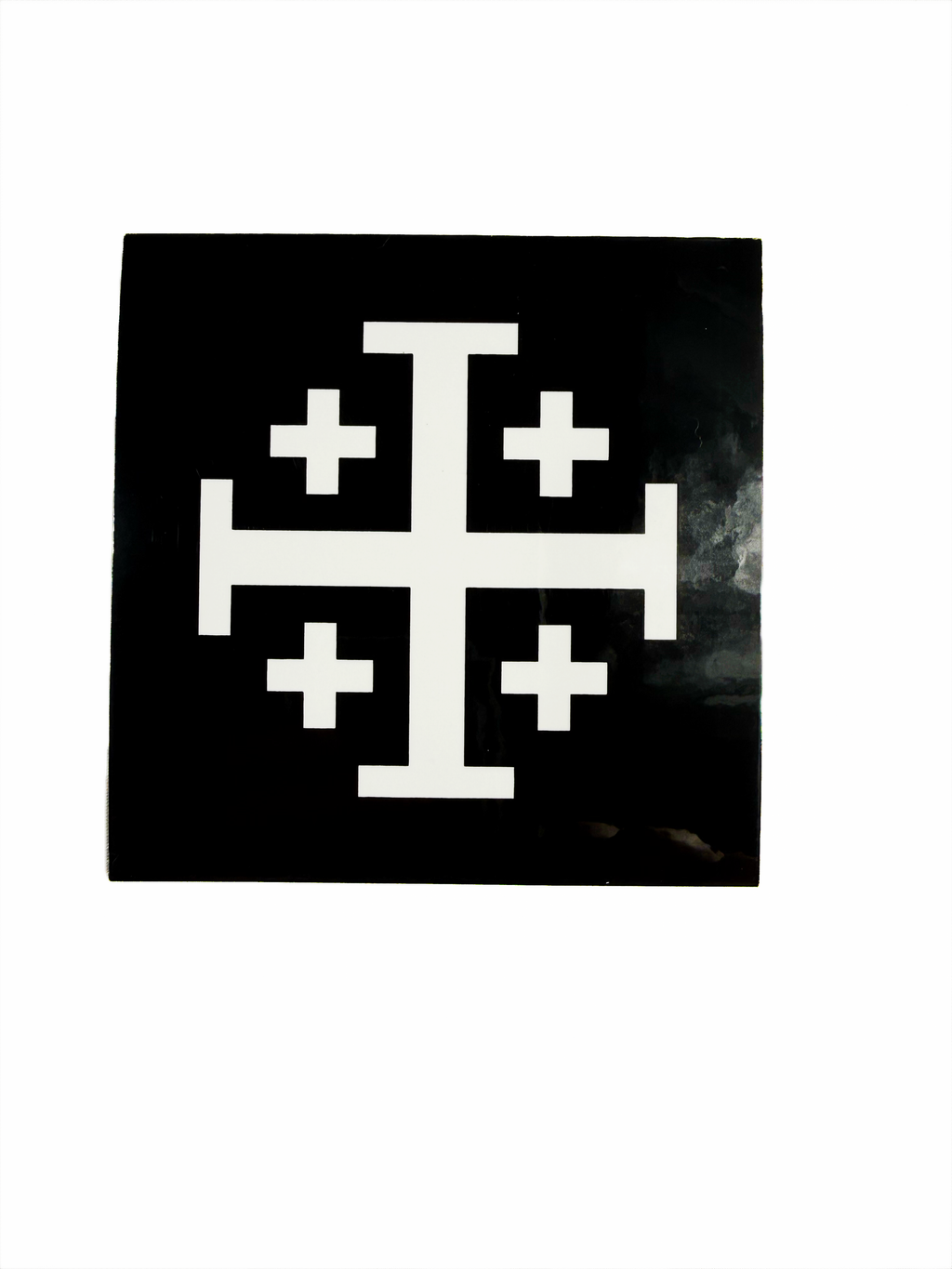 Jerusalem Cross Sticker
