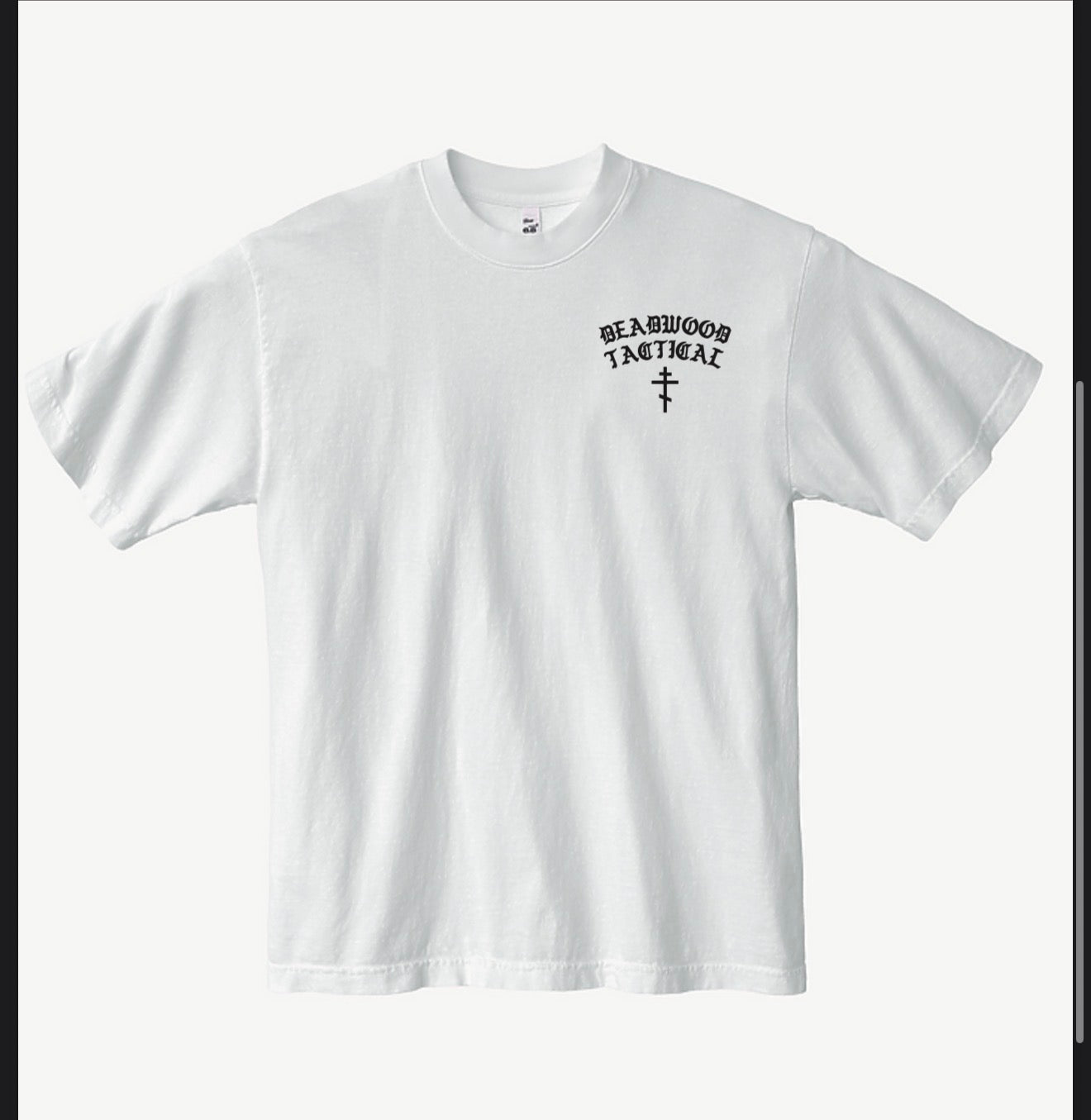 Oversized King Baldwin IV Tee - White
