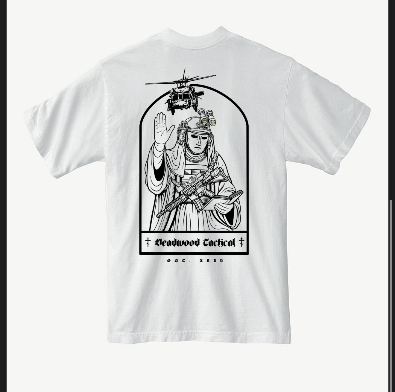 Oversized King Baldwin IV Tee - White