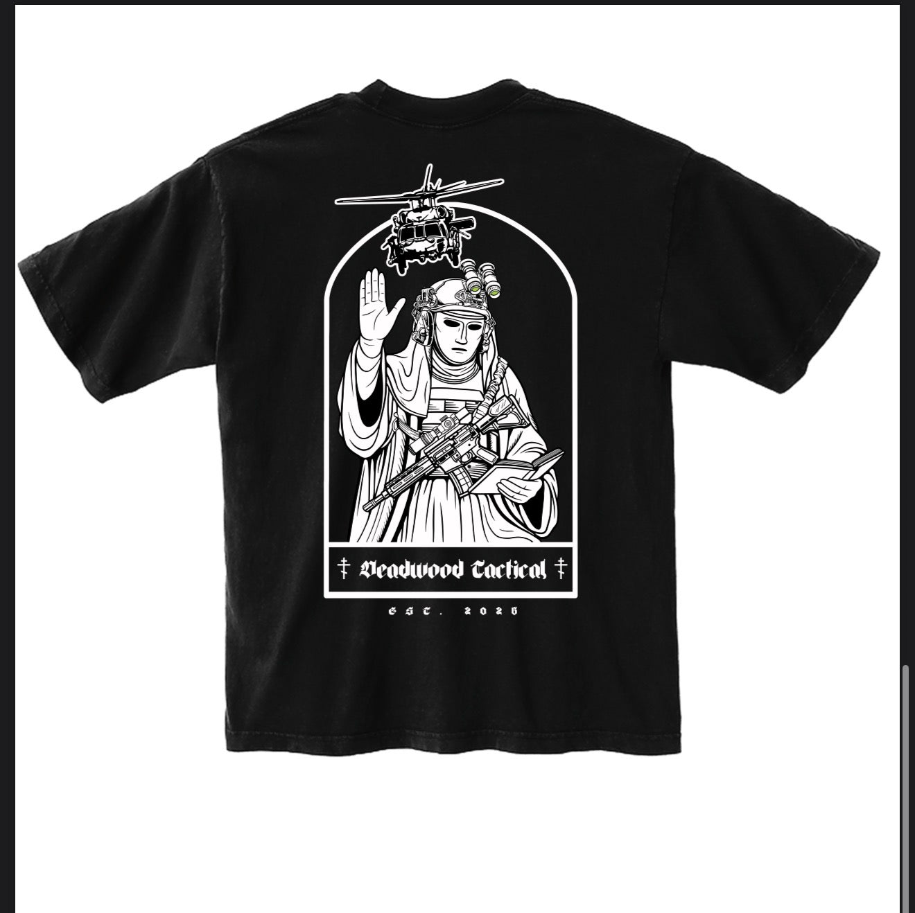 Oversized King Baldwin IV Tee - Black