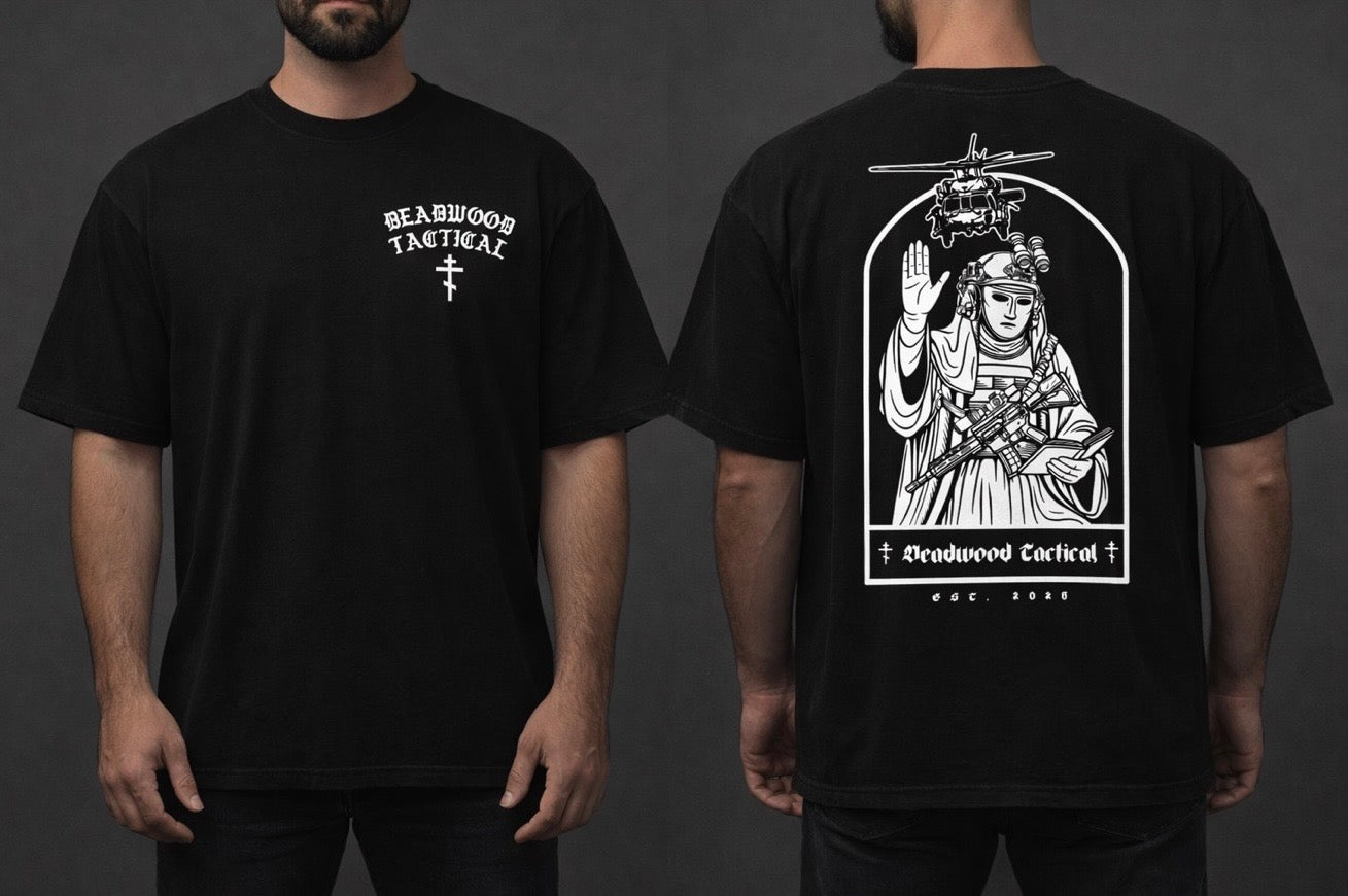 Oversized King Baldwin IV Tee - Black