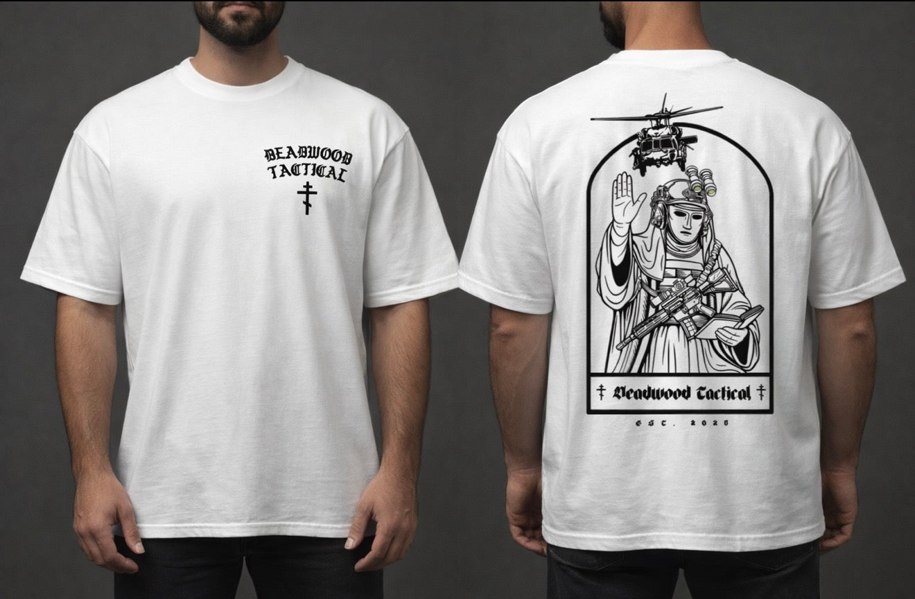 Oversized King Baldwin IV Tee - White