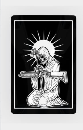 "Prayer Skull" Sticker