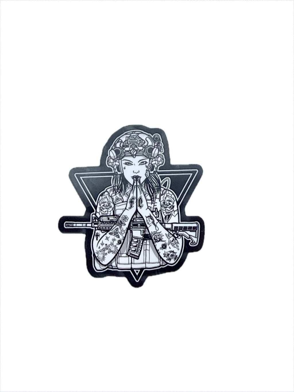 Small "Tactical Prayer Girl" Sticker