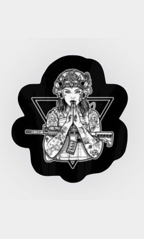 "Tactical Prayer Girl" Sticker